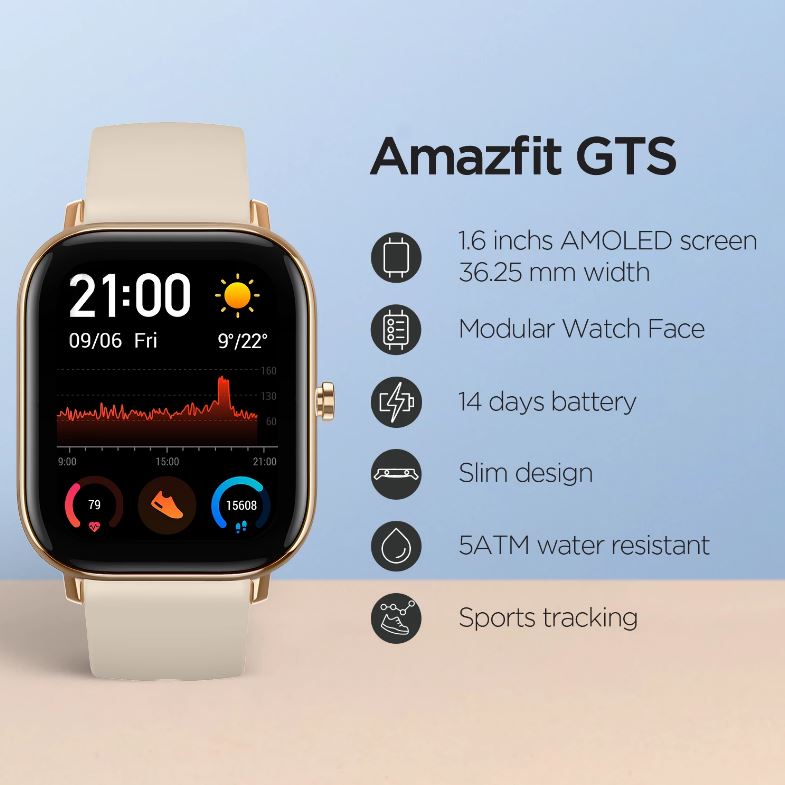 AMAZFIT GTS SMART WATERPROOF SMART WATCH