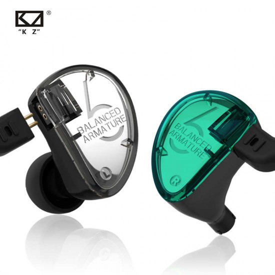 KZ AS12 6BA BALANCED ARMATURES IN-EAR HIFI METAL EARPHONES