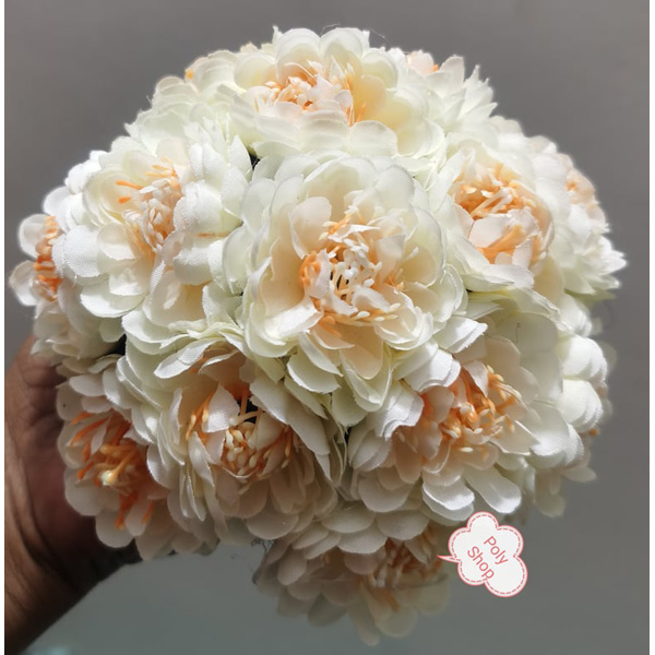 Artificial FLOWER Gorgeous Khopa - White