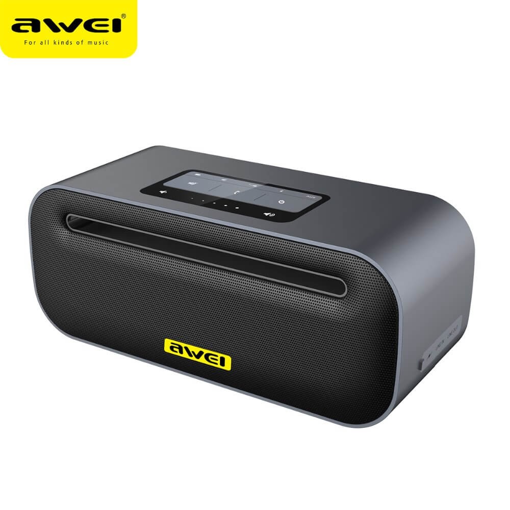 Awei Y600 NFC Aluminium Alloy Metal Portable Mini Wireless Speaker CSR 4.1 Bluetooth Speakers Support AUX For SmartPhone