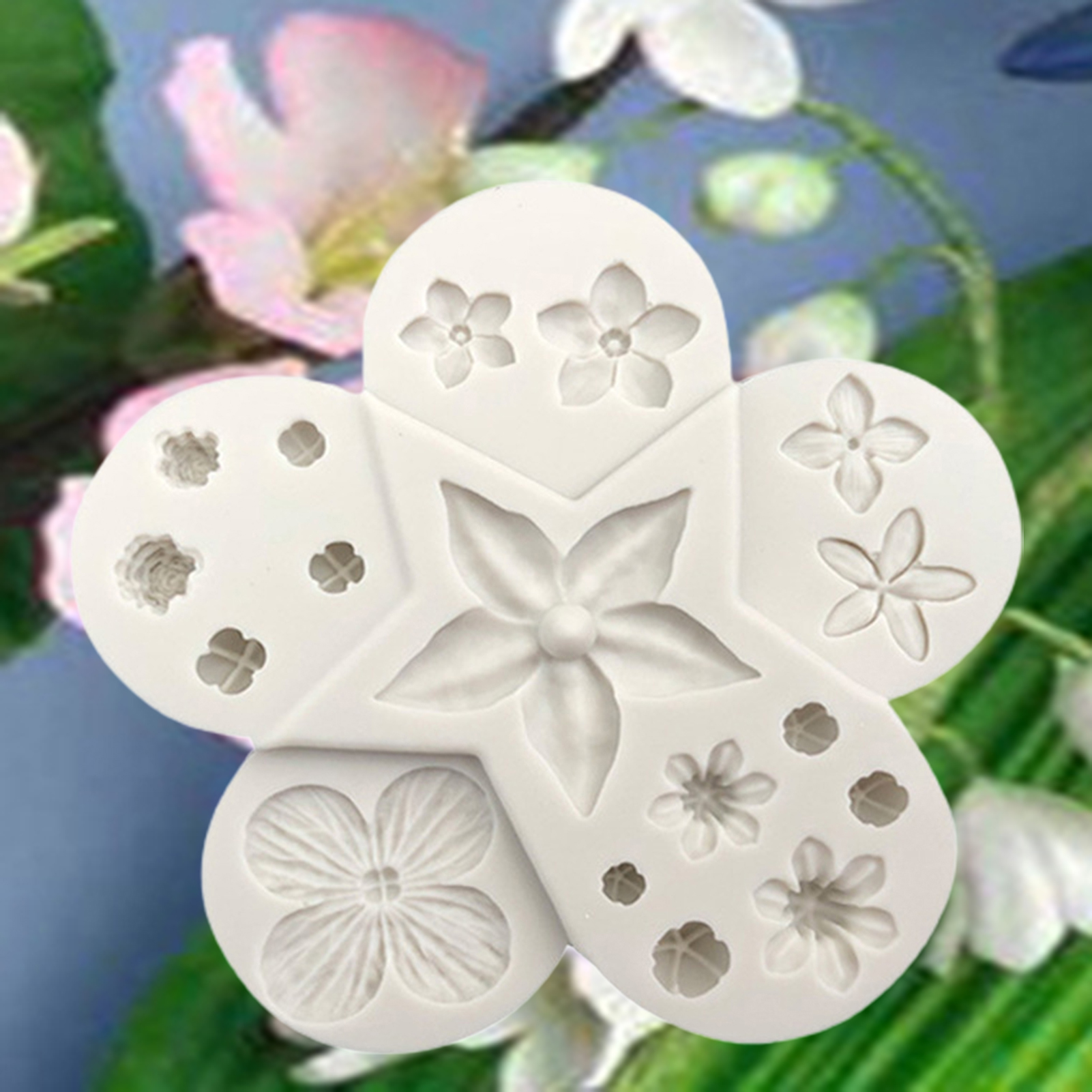 Cake Mold Flower Leaf Pattern Baking Tools Silicone Chocolate Cupcake Dessert Mould for Kitchen