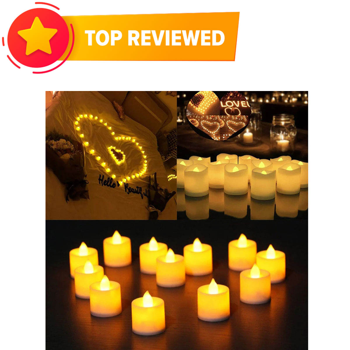 Decorative LED Candles Lamp 6 Pcs
