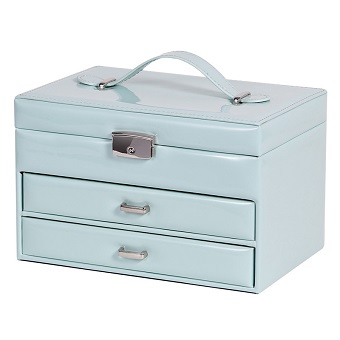 Exquisite Jewelry Box Women Leather Packaging Necklace Rings Earrings Bracelet Storage Organizer