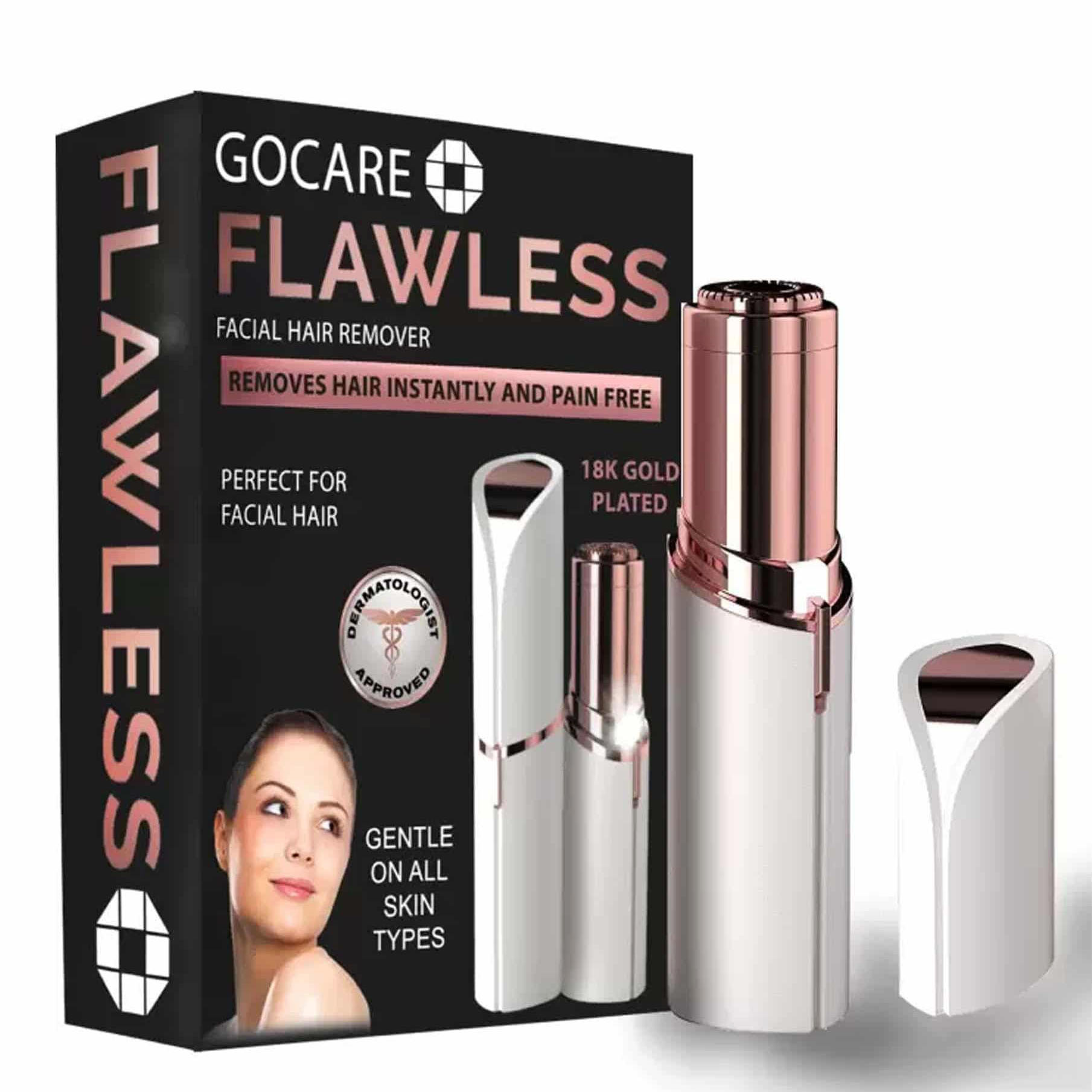 Flawless Facial Hair Remover for Women- Electric Mini Eyebrow Trimmer Face Eyebrow Hair Remover Shaver Razor Instant Painless Shaving
