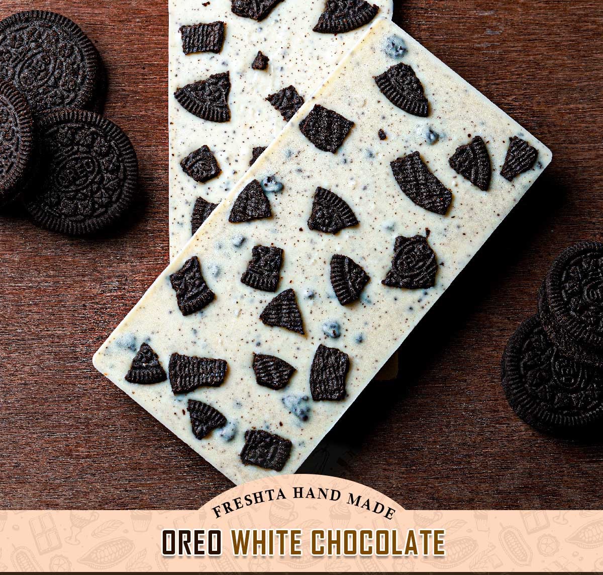Freshta Premium Hand Made Oreo White Chocolate