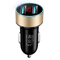 5V/3.1A Digital Display Car Chargers DC 12V-24V Dual USB Fast Charge Phone,Driving Recorder,Camera Charger