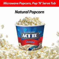 ACT II Natural Microwave Popcorn 130gm Tub
