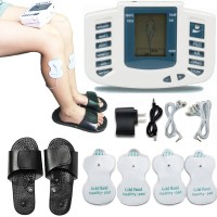 Body Slimming massager tens massager digital therapy Massageador tens machine Electrod Pads+Russian/English+slippers