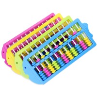 Colorful 11 Rods Chinese Abacus Soroban Beads Math Learning Education Kids Toys