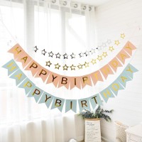 Hollow Star Banners Birthday Wedding Party Bunting Garland Baby Birthday Flags Party Supplies