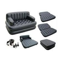 5 in 1 Air Sofa Cum Bed – Black (AX-3020)
