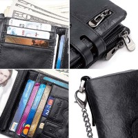 JEEP Premium Leather Wallet Black