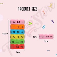 Magnetic Arithmetic Learning Toys, Intelligence Brain Developing Toy Math Blocks Game Educational Toys for Children Gifts (1 set, 6 Pieces)