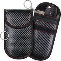 Men's business style anti-theft key bag Faraday Bag Cage Shield Car Key Fob Signal Blocking Pouch Bag Key Protector