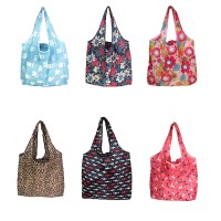 Yfashion Large ote Reusable Portable Shoulder Handbag Folding Pouch Shopping Bag Volume:large