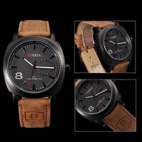 1Pcs Black Analog Watch For Men