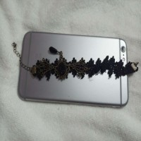 1 Pc Black Flowers Lace Ankle Female Anklets Bracelets for Women Girls Leg Nupur