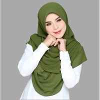 2 Face Instant Ready Hijab For Woman-Maroon D-2