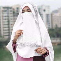 Crown Hijab 2 Part Instant Ready Hijab with Niqab for Woman