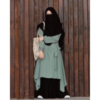 Dubai Cherry Full Set 4 Part Borka For Women NRZone