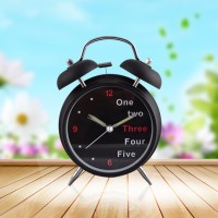 English digital Double Bell Alarm Clock Good Quyality
