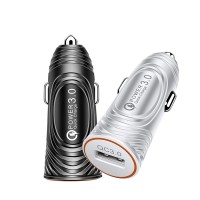 QC3.0 Single USB Car Chargers Compatible with Phones Computers Recorders and Other USB Digital Devices