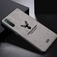 Realme 3 Pro Pattern Silicon TPU Cloth Texture Back Cover