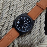 8139 Analog Wrist Watch - Brown and White