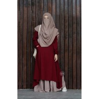 Dubai Cherry Full Set 4 Part Borka For Women NRZone