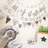 Hollow Star Banners Birthday Wedding Party Bunting Garland Baby Birthday Flags Party Supplies
