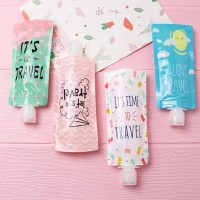 Yfashion 1PC Folding Liquid Dispensing Bag Shampoo Storage Bag Candy Color Lotion Packing Squeeze ravel Makeup Container