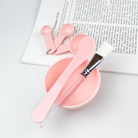 keli makeup mask bowl set pink and bule face set brush mask