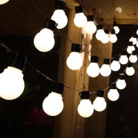 Home Decor- Led lights room decoration lights creative colorful light bulbs outdoor waterproof layout birthday surprise 4 cm ball Warm white EU