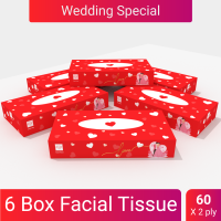 6 Box Planet Facial Tissue Winter