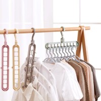 Rotatable Multifunction Plastic Magic Hanger Storage Rack
