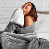 Blanket galactic Grey Travel(150X200cm) Fleece Bed Throws Warm Reversible Microfiber Solid Blankets for Bed and Couch