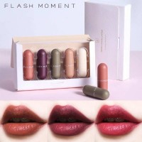 Flash Moment Pocket Capsule 5 In 1 Mini Lipstick Kit