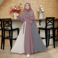abaya borka Rainbow-2 Gown With Hijab Dubai Cherry stylish party borka hijab fashion collection Fashionable khimar Lycra borka for Women