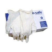 b-safe Hand Gloves ( Latex Examination Powdered)100 pieces Malaysia