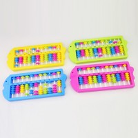 Colorful 11 Rods Chinese Abacus Soroban Beads Math Learning Education Kids Toys