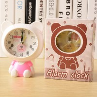 Cute teddy table clock/ alarm clock