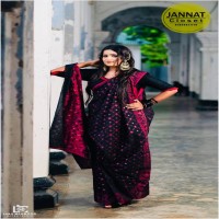 Jamdani Sarees For Women Marun Black Red