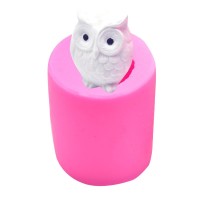 Owl Candle Silicone Mold for Candle Making DIY Handmade Molds Plaster Wax Mould