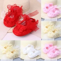 Princess Party Lace Floral Soft Sole Crib Shoes Newborn Baby Girl Shoes Anti-slip Sneaker Prewalker Toddler Kid 0-12MBaby Girls Sequins Princess Shoes Newborn Baby Girl Crib Shoes Soft Sole Pre walker Anti-slip Sneaker Baby First Walker