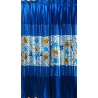Synthetic Curtain - Blue Parda, Porda, windows porda, door porda, wondows parda, door parda