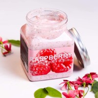 Wokali Strawberry Sherbet Body Scrub - 350 ML