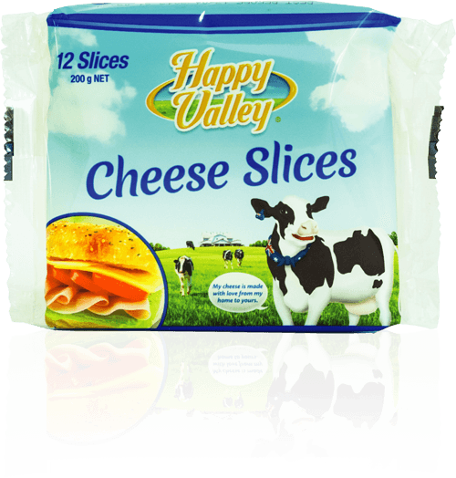 Happy Valley Cheese Slices,12 slices 200 gm
