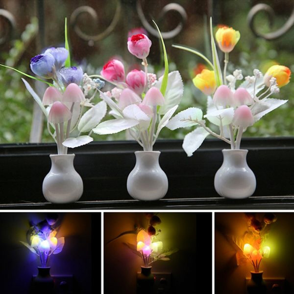LED Sensor Dream Mushroom Lamp - Multicolor