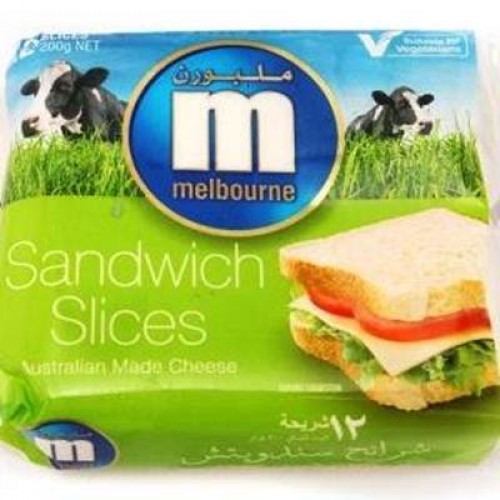 Melbourne Sandwiched Sliced cheese 200Gm(12Slices)