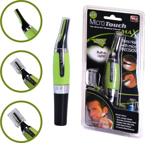 Micro Touch Max Hair and Nose Trimmer - Black and Green